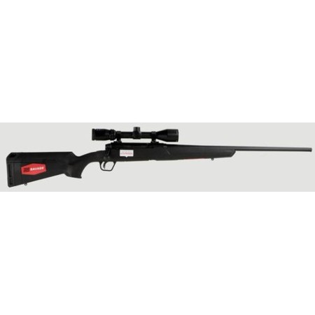 Savage Axis II XP 6.5mm Creedmoor 22 Inch Barrel Matte Black Banner 3-9x40mm Riflescope Black Synthetic Stock 4 Round