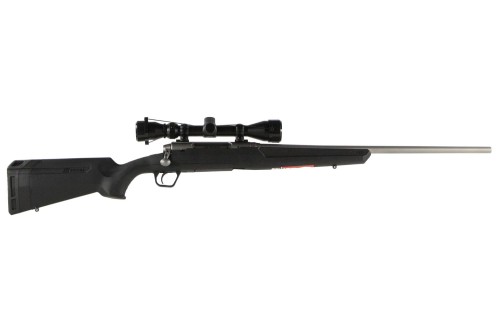 Savage Arms Axis XP Scoped Stainless/Black Bolt Action Rifle - 22-250 Remington