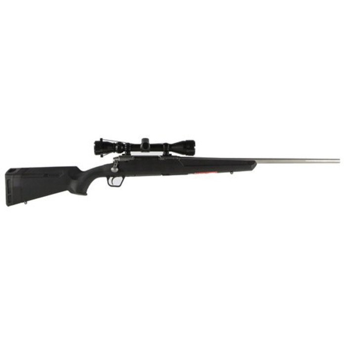 Savage Axis XP 7mm-08 Remington, With 3X9X40 Scope, 22" Barrel, Stainless Steel,, , Synthetic, Black,  4 rd