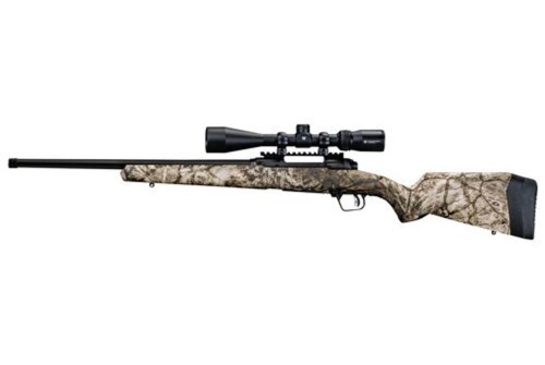 Savage 110 Apex Predator XP, Bolt Action 22-250 Rem, 20" Barrel, Mossy Oak Terra Camo Pattern, Polymer Stock, 4Rd, Vortex Crossfire II 4-12x40 Scope,