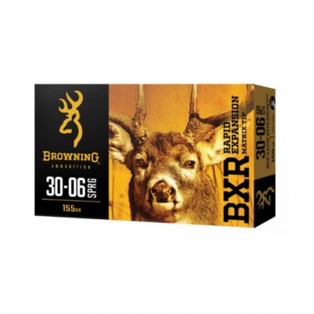 Browning 30-06 Springfield 155gr BXR Rapid Expansion Rifle Ammunition, 20 Round Box - B192130061