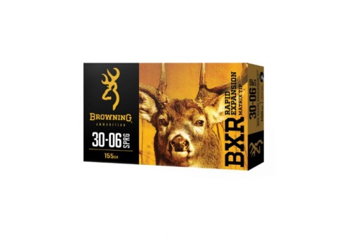 Browning 30-06 Springfield 155gr BXR Rapid Expansion Rifle Ammunition, 20 Round Box - B192130061