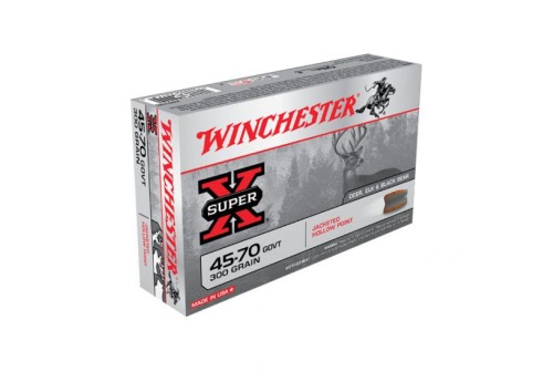 Winchester 45-70 Government 300gr JHP Super X Ammunition, 20 RoundBox - X4570H