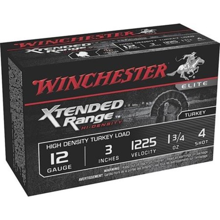 Winchester Supreme Tky Xten Ran 12Ga 3 1.75Oz #4 10/10 STXS1234 -