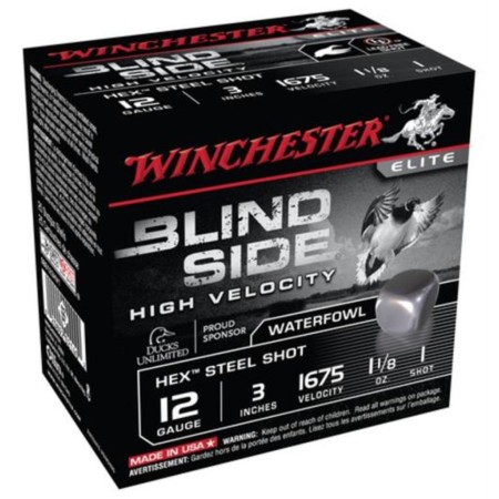 Winchester 12Ga 3 Blindside #1 1 1/8Oz 25/10 SBS123HV1 020892021402