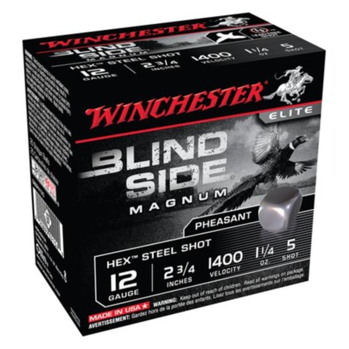 WINCHESTER Blind Side 12Ga 1-1/4oz 2.75in #5 25rd Box Shotshells (SBSPH125)