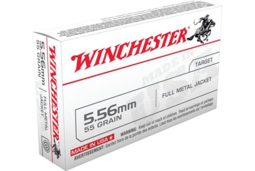 Winchester 5.56mm 55gr FMJ Ammunition 20-Rounds