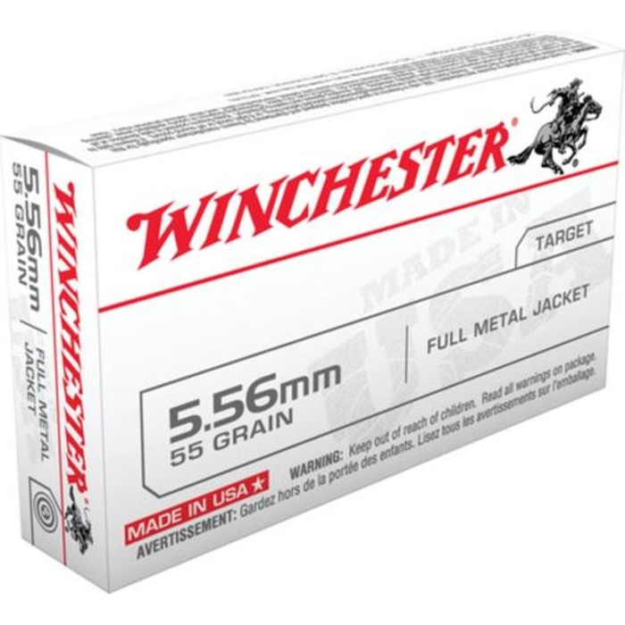 Winchester 5.56mm 55gr FMJ Ammunition 20-Rounds