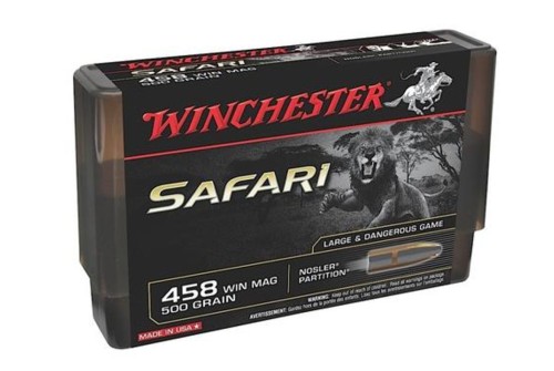 Winchester Ammo 458Win 500Gr Nosler Partition 20/10 S458WSLSP 020892217348