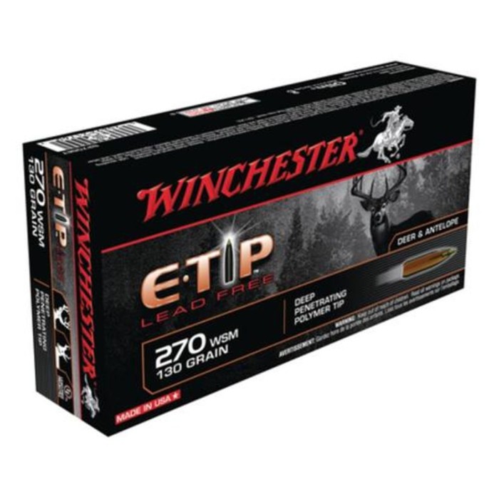 Win E-Tip LF 270Wsm 130 Grain Weight Etip 20/Box S270SET 020892217607