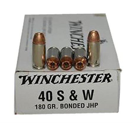 Winchester USA .40 SW 180 Gr, Jacketed Hollow Point Bonded, 50rd Box