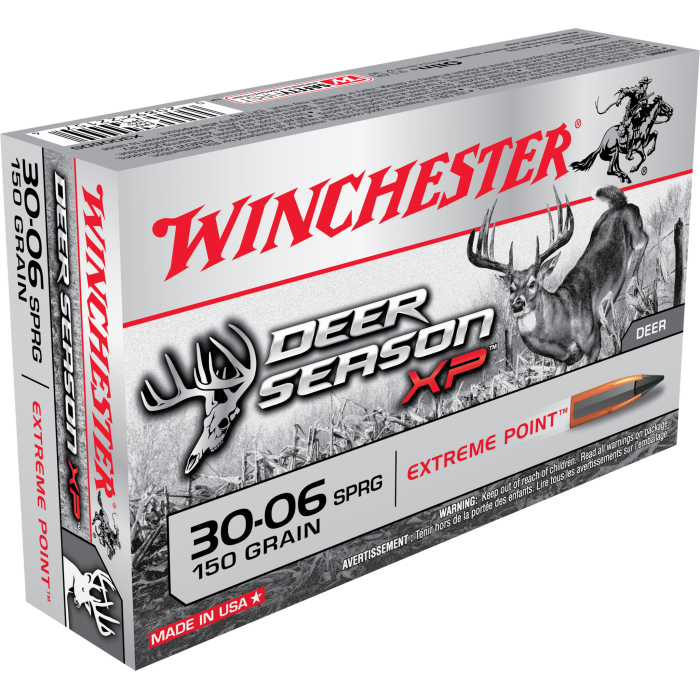 Winchester Ammo X3006DS Deer Season XP  30-06 Springfield 150 gr Extreme Point 20 Bx/ 10 Cs