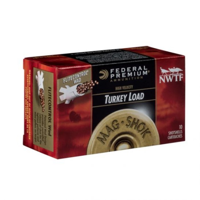 Federal 12ga 2.75" Max 1.5oz #5 Mag-Shok HV w/FliteControl Turkey Shotshells 10rds - PFC156F 5