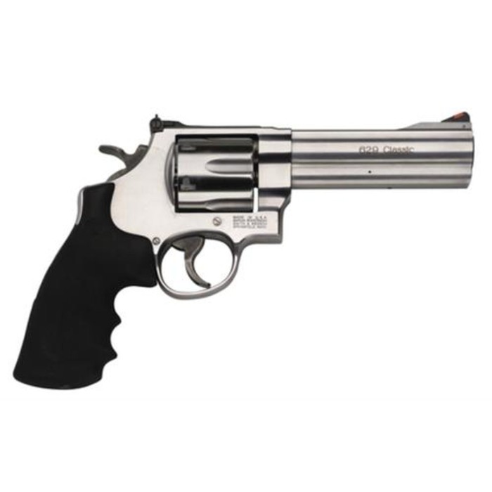 Smith & Wesson 629 Classic 44 Mag 5" 6rd Rubber Grip Matte Stainless Finish