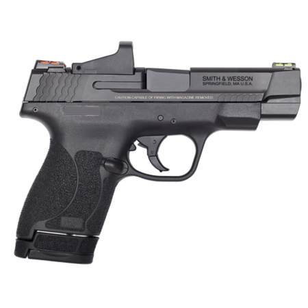 Smith & Wesson M&P Shield M2.0 Performance Center, 4" Barrel, Red Dot, Black, Stainless Slide, 6rd 7rd