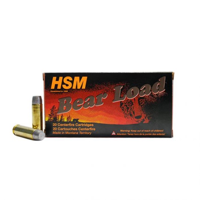 HSM 500 S&W Magnum 440gr WFN-GC Bear Load Ammunition, 20 Round Box u2012 HSM-500SW-6-N