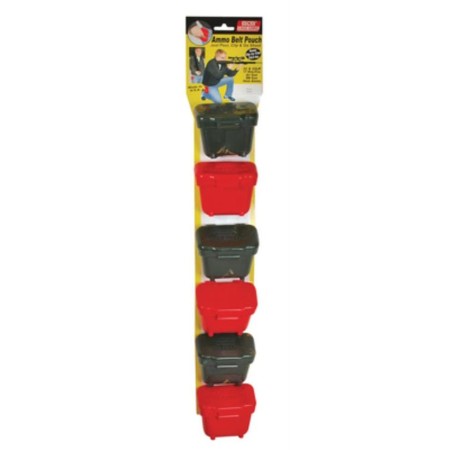 MTM Case Gard Case-Gard Ammo Belt Pouch, 100 Rounds, Smooth Red - ABP