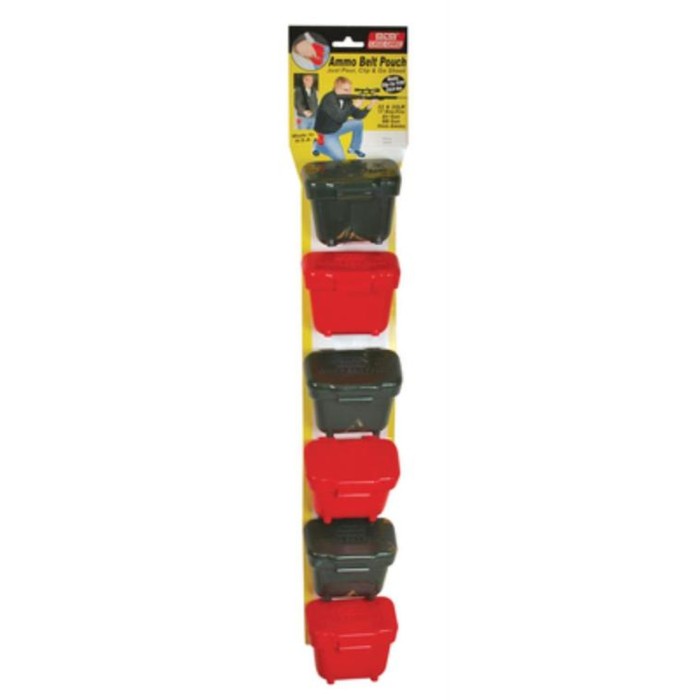 MTM Case Gard Case-Gard Ammo Belt Pouch, 100 Rounds, Smooth Red - ABP