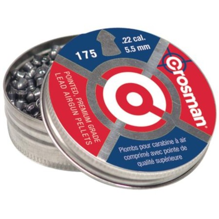 Crosman Pointed .22 Pellet, 175 Per Card P022