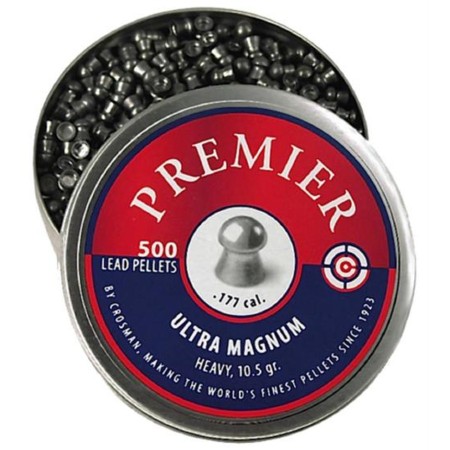 CROSMAN Premier .177 Lead Domed Heavy Pellets, 500 Count (LUM177)