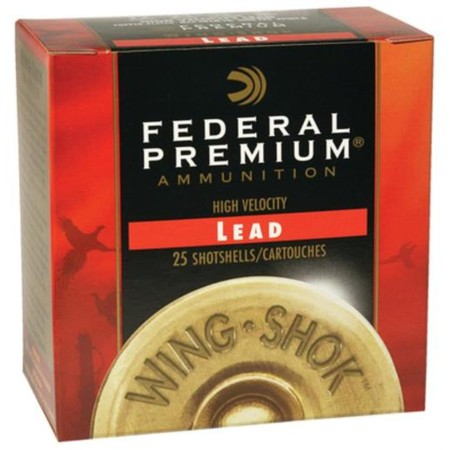 Federal Premium Wing Shok High Brass 28 Ga, 2.75", 3/4oz, 6 Shot, 25rd/Box