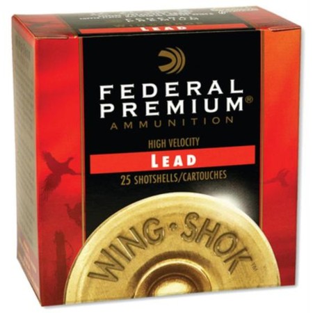 Federal Wing-Shok High Velocity 12 Ga, 2.75", 1-1/4oz, 6 Shot, 25rd/Box