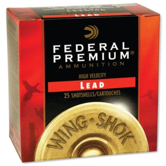 Federal Wing-Shok High Velocity 12 Ga, 2.75", 1-1/4oz, 6 Shot, 25rd/Box