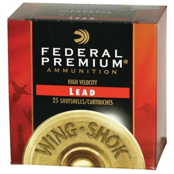 Federal Premium Wing-Shok High Velocity Lead 12ga, 2.75", 1-3/8oz, 5 Shot, 25rd/Box