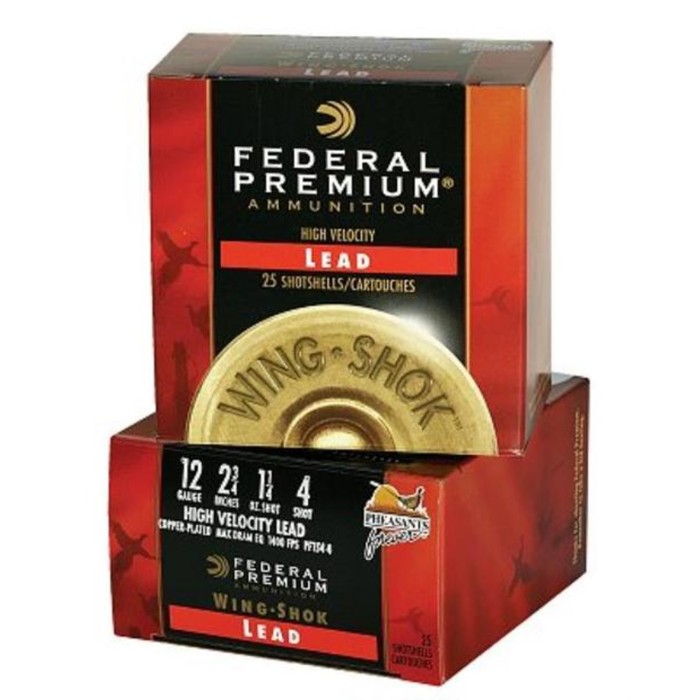 Federal Wing Shok High Velocity Lead 12 Ga 3 In 1-5/8 Oz 6 Shot