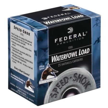 Federal Speed-Shok Steel 12 Ga, 3.5", 1550 FPS, 1.375oz, T Shot, 25rd/Box