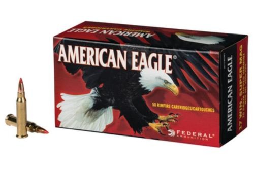 FEDERAL American Eagle 17WSM 20Gr Tipped Varmint Rimfire Ammo (AE17WSM1)