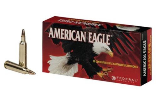 Federal American Eagle .22-250 Remington 50gr, Jacketed Hollow Point 20rd Box