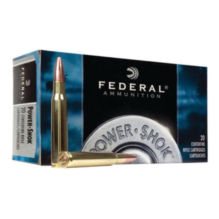 Federal Power-Shok 222 Remington Soft Point 50gr, 20Box/10Case