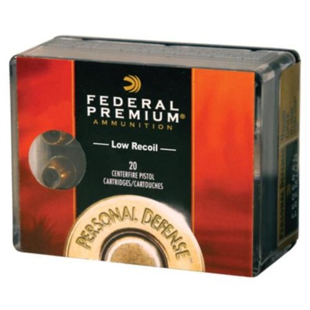 Federal Premium Centerfire Handgun Ammunition .380 ACP 90 Grain Hydra-Shok Jacketed Hollow Point Centerfire Pistol Ammo, 20 Rounds, PD380HS1 H