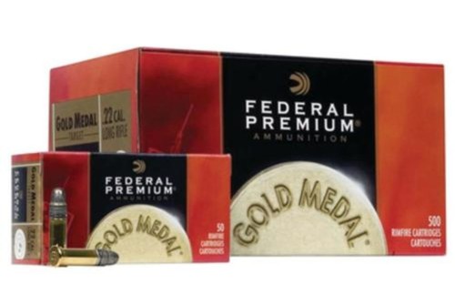 Federal .22 LR 40 gr Gold Medal Rimfire 500 Rounds Ammunition - 711B