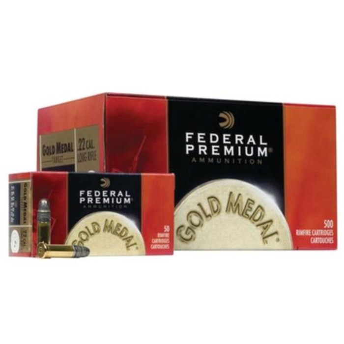 Federal .22 LR 40 gr Gold Medal Rimfire 500 Rounds Ammunition - 711B