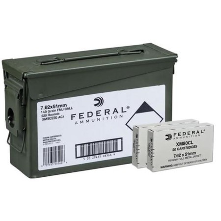 Federal Ammo 7.62X51 Nato 149Gr Xm80 220/Can XM80220 AC1