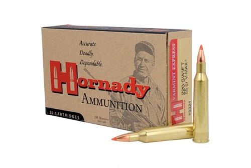 Hornady Varmint Express 220 Swift 55gr V-Max Ammunition 20-Rounds