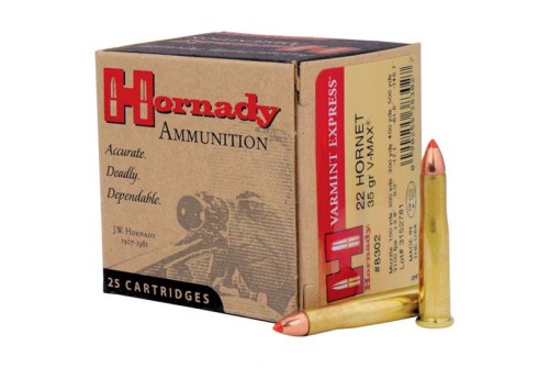 Hornady .22 Hornet 35 gr Varmint Express 25 Rounds Ammunition - 8302