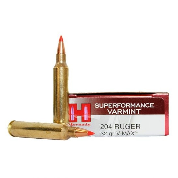 Hornady 83204 Superformance Varmint  204 Ruger 32 gr V-Max 20 Bx/ 10 Cs