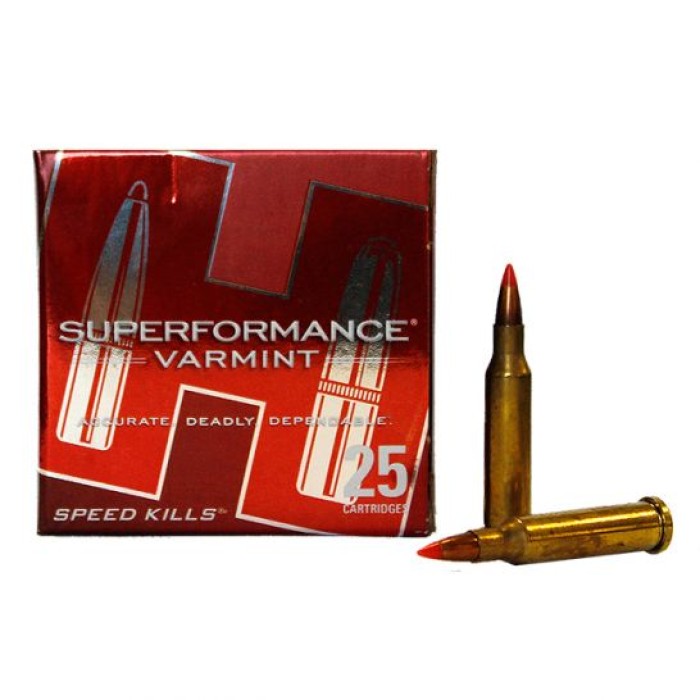 HORNADY Superformance Varmint 17 Hornet 20 Grain V-MAX Ammo, 25 Round Box (83005)