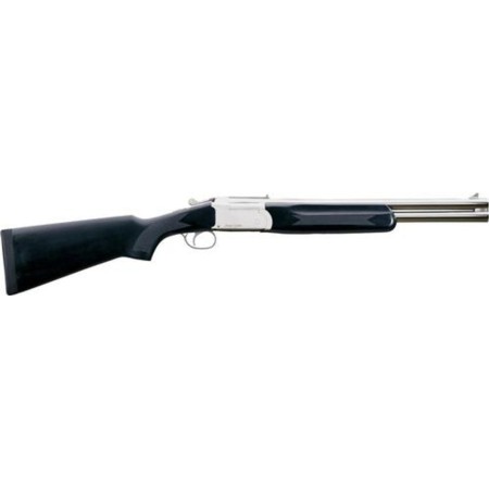 Stoeger Condor Outback Nickel/Black 12 Gauge Shotgun - 2 Rounds, Wood Stock, Stainless/Silver