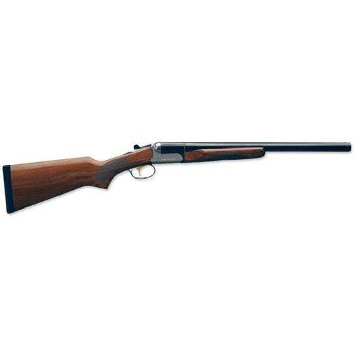 Stoeger Coach Gun Supreme SxS, AA-Grade Gloss Walnut, Blue/Stainless Receiver 12 Ga, 20" Barrel