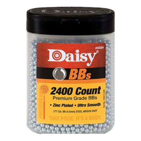 Daisy 24 PrecisionMax  177 BB Zinc-Plated Steel 2400 Per Bottle