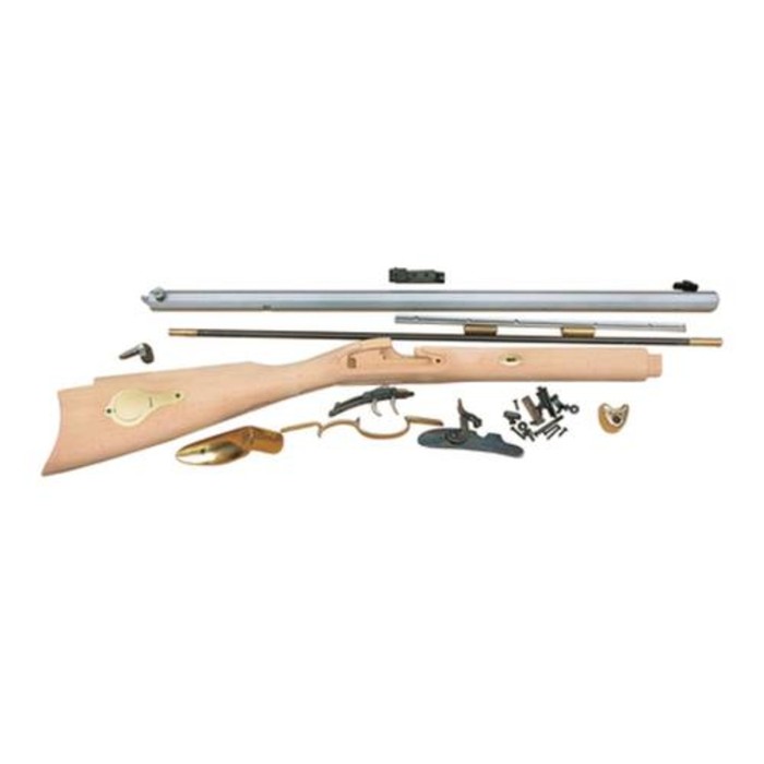 Traditions Black Powder St Louis Hawken Rifle Kit .50 Caliber Percussion 28" Octagonal Barrel White Hardwood Stock Clampacked