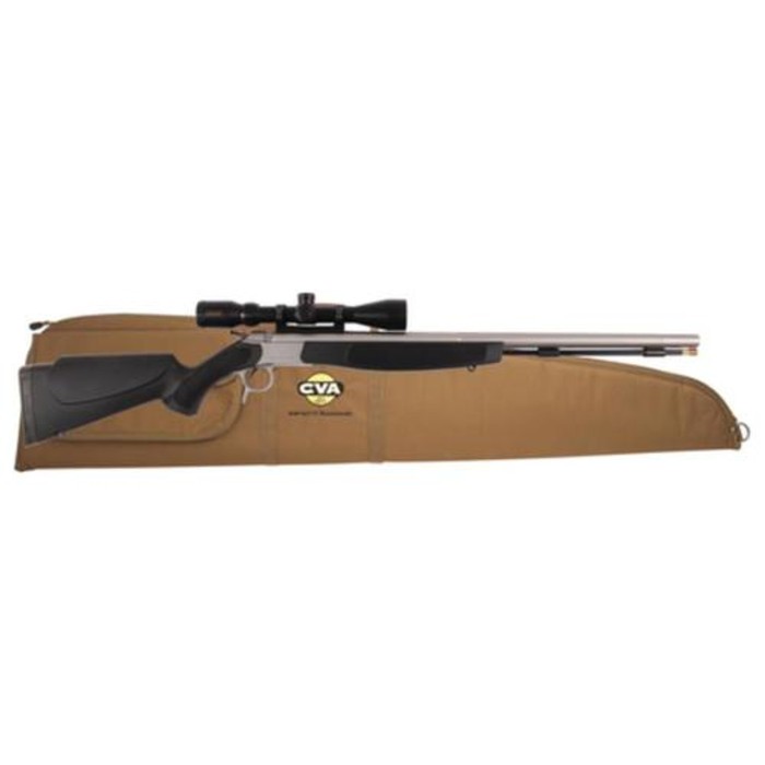 CVA Optima v2 209 Magnum Series .50 Caliber 26" Stainless Steel Fluted Barrel Black Stock KonusPro 3-9x40 Scope Padded Case