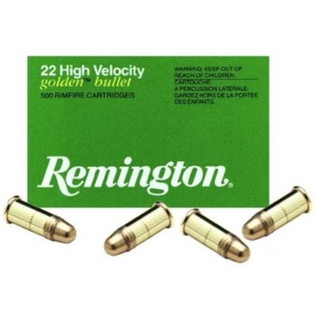 Remington Ammunition Golden Bullet, Rem 21000 1022     22sh 29 Hv               50rds