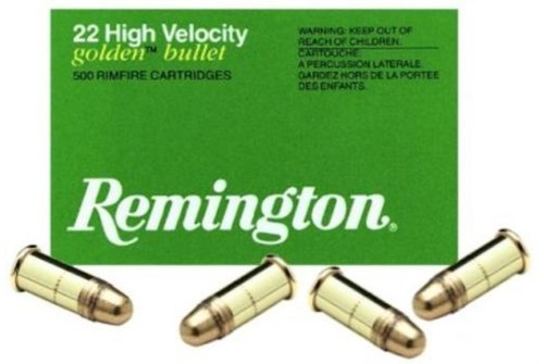 Remington Ammunition Golden Bullet, Rem 21000 1022     22sh 29 Hv               50rds