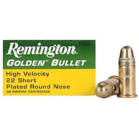 Remington Golden Bullet .22 Short 50rds 1095 FPS 29 GR PLRN