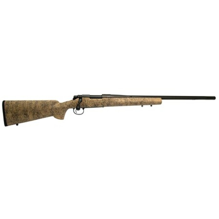 Remington, 700 5-R Gen 2, Bolt Action Rifle, 300 Win, 24" Black Cerakote Fluted And Threaded Barrel, Sand Color With Black Webbing HS Precision Stock, 3 Rounds, X-Mark Pro Adjustable Trigger, Right Hand